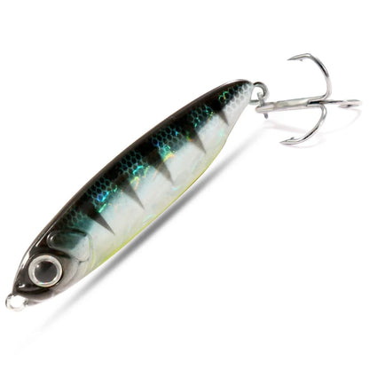 Feather Fishing Colorful Carbon Metal Jig Lure Spinning Spoon Artificial Bait Bass Hook of Minnow Sinking Casting Pesca Tackle