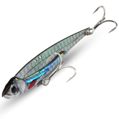 VIB Fishing Lure 20g 25g 30g Metal Jig Sinking Big Blade Long Cast Treble Hooks Spinner Spoon VIBRATION Tackle Pesca Hard Bait