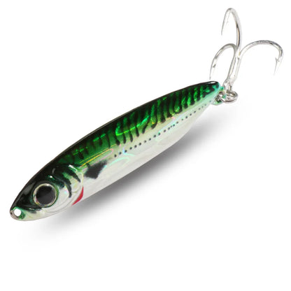 Feather Fishing Colorful Carbon Metal Jig Lure Spinning Spoon Artificial Bait Bass Hook of Minnow Sinking Casting Pesca Tackle