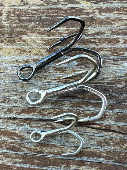 Treble Fishing Hooks – High Strength Barbed Nickel Anti-Rust Hooks, Sizes 2#–12# for Saltwater & Lure Fishing
