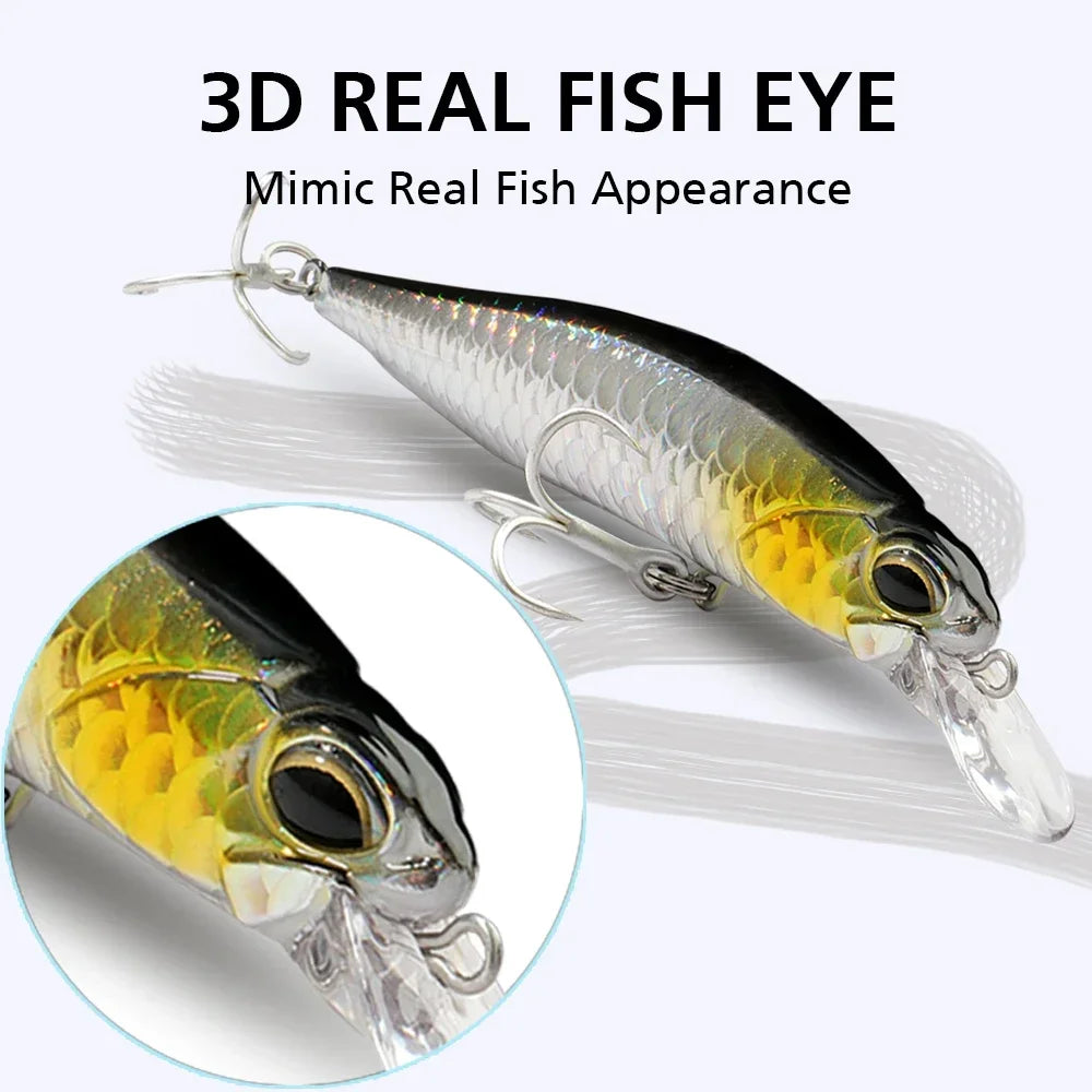Fishing Lure Kit Floating 8.5g Bait Sinking Minnow 5g Wobbler Swimbait Carp Fishing Tackle Rattle Cranbait Set Pesca Jerkbait
