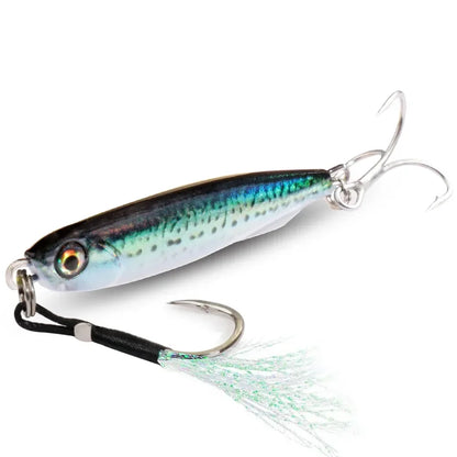 GOBAIT Metal Jig Lure 10g 20 30g 40g Spinner Spoon 3D Eye Color Spinning Fishing Tackle Popper Gear Hook Swimbait Pesca Bait