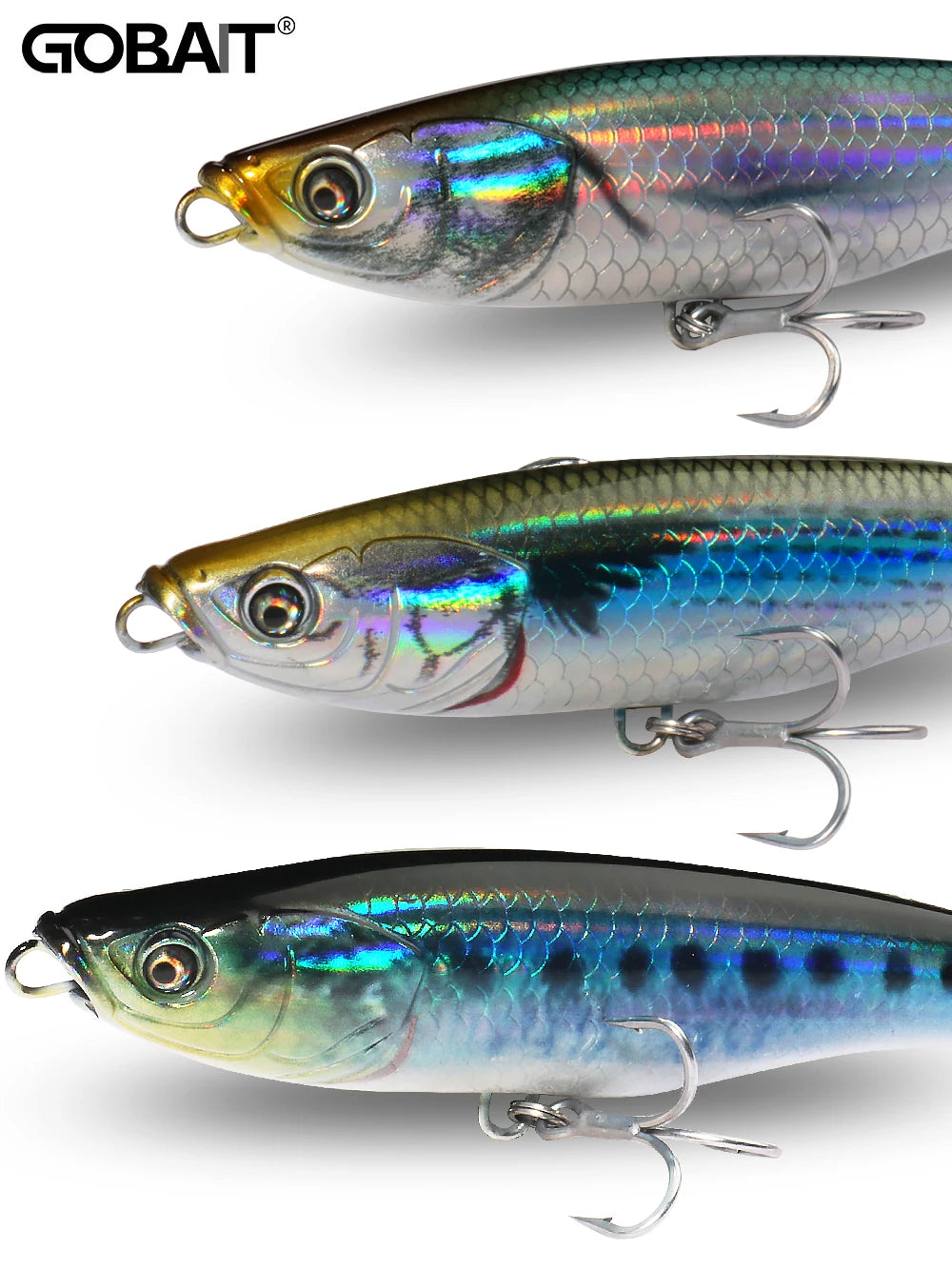 Sinking Pencil Lure 53g 10.5cm Popper Saltwater Hook Swimbait Pesca Plopper Long Cast Whopper Sea Fishing Crankbait Silicon Bait