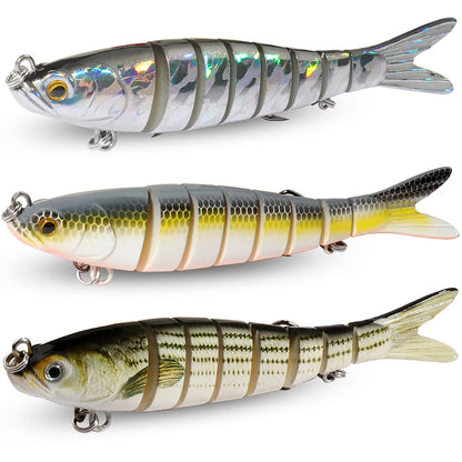 3PCS Swimbait 11g 16g 27g Multi Joint Lure Sinking Bionic Fish Swimming Pesca Bass Treble Hook Carp Fishing Tackle Hard Bait