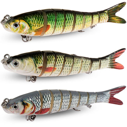 3PCS Swimbait 11g 16g 27g Multi Joint Lure Sinking Bionic Fish Swimming Pesca Bass Treble Hook Carp Fishing Tackle Hard Bait