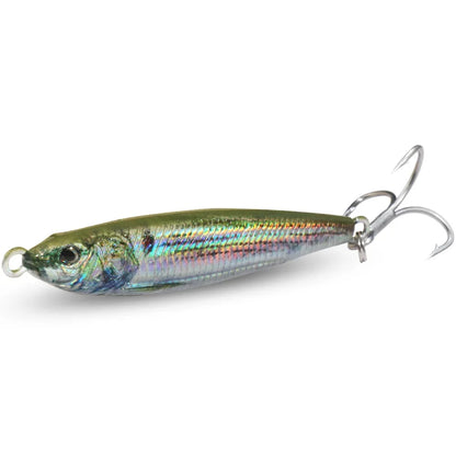 Metal Jig Lure 20g 30g 40g 3D Printed Fast Sinking  Fishing Tackle Blade Hook Swimbait Pesca VIB Bait
