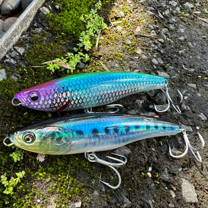 Sinking Pencil Lure 53g 10.5cm Popper Saltwater Hook Swimbait Pesca Plopper Long Cast Whopper Sea Fishing Crankbait Silicon Bait