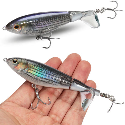 Topwater Propeller Plopper 20g 27g Spin Bait Gear Swimbait Pesca Rotating Tail Wobbler Spinnerbait Angler Fishing Crankbait Lure