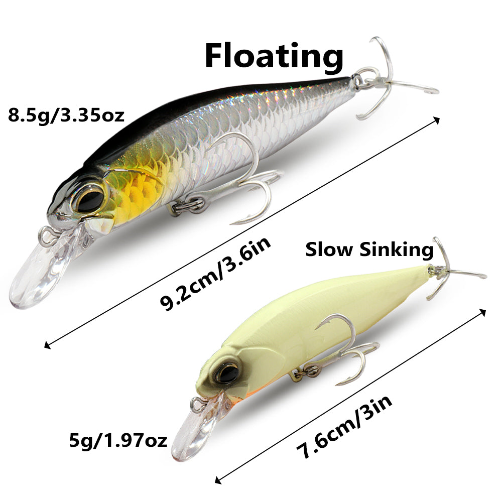 GOBAIT® Minnow Lure Dual Action Floating & Sinking System