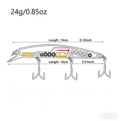 GOBAIT® Minnow Lure Floating Weight Control System