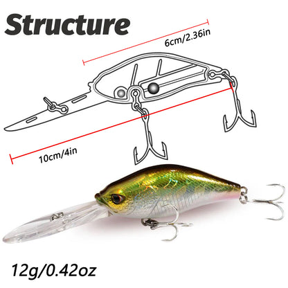 GOBAIT® Deep Diving Crankbait Lure Long Lip Acoustic Rattle System