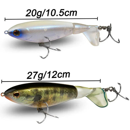 GOBAIT® Topwater Propeller Plopper Lure Rotating Tail System